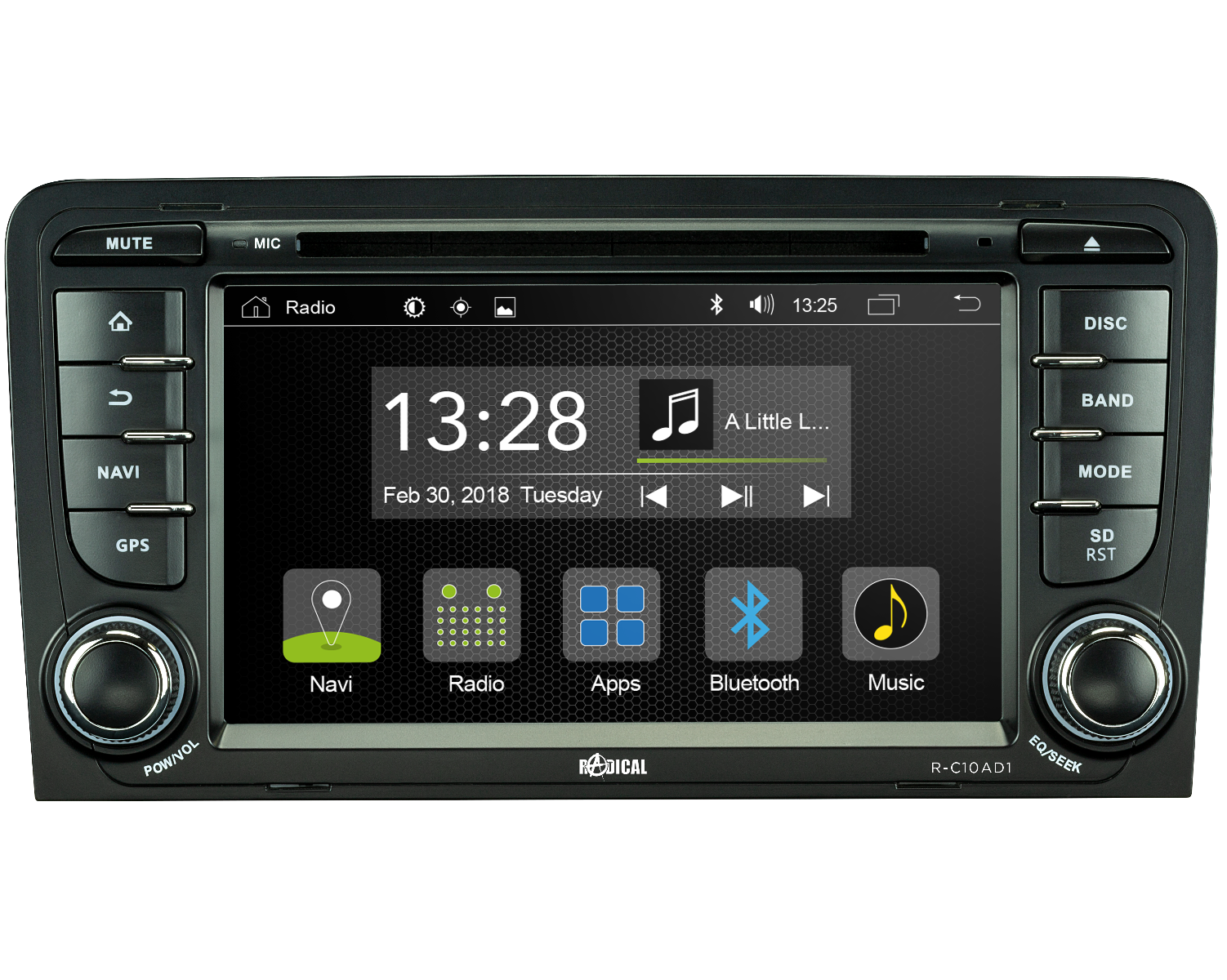 RADICAL R-C10AD1 Audi A3 Infotainment Android T8