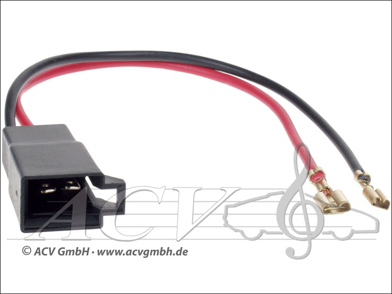 ACV 1326-01 Lautsprecheradapterkabel Citroen, Dacia, Fiat, Ford, Mercedes, Nissan, Opel, Peugeot, Renault, Seat, Skoda, Volkswagen, VW -- Inhalt: 2 Stück