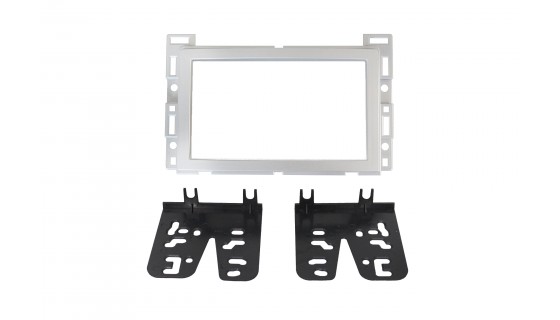 RTA 002.487P5-0 Double DIN lunette principale, GM argent / Pontiac / Saturn 04 >