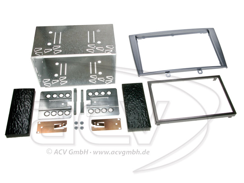 Double-DIN installation kit for Peugeot 308 