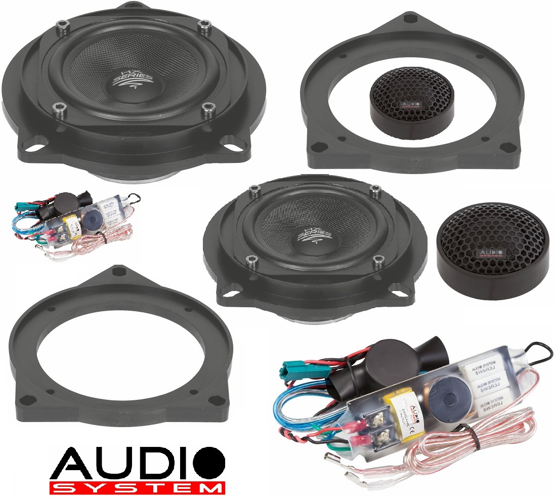 Audio System X 100 BMW EVO 2 BMW 2-Wege System 80mm für vorne und hinten E und F Modellen von BMW Für BMW E60,61,81,82,84,87,88,90,91,92,F20/21/25/30/31/35