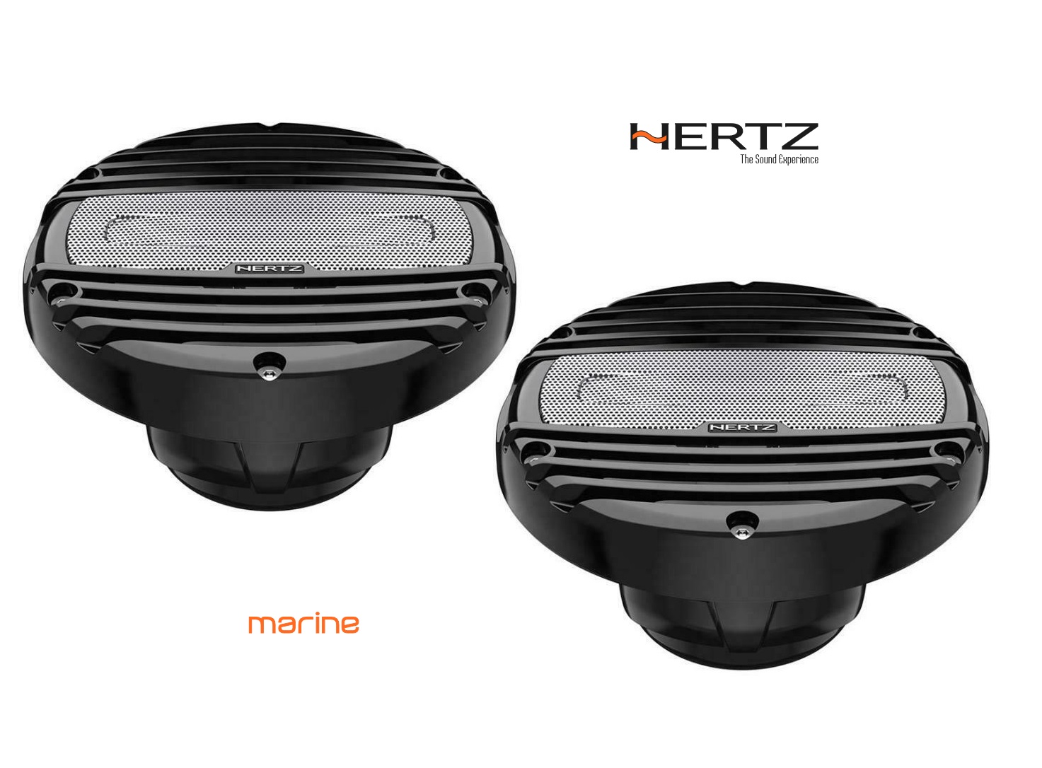Hertz HMX 6.5-C 6.5" 4Ohm MARINE COAX SET BLACK Lautsprecher für Boote / Outdoor
