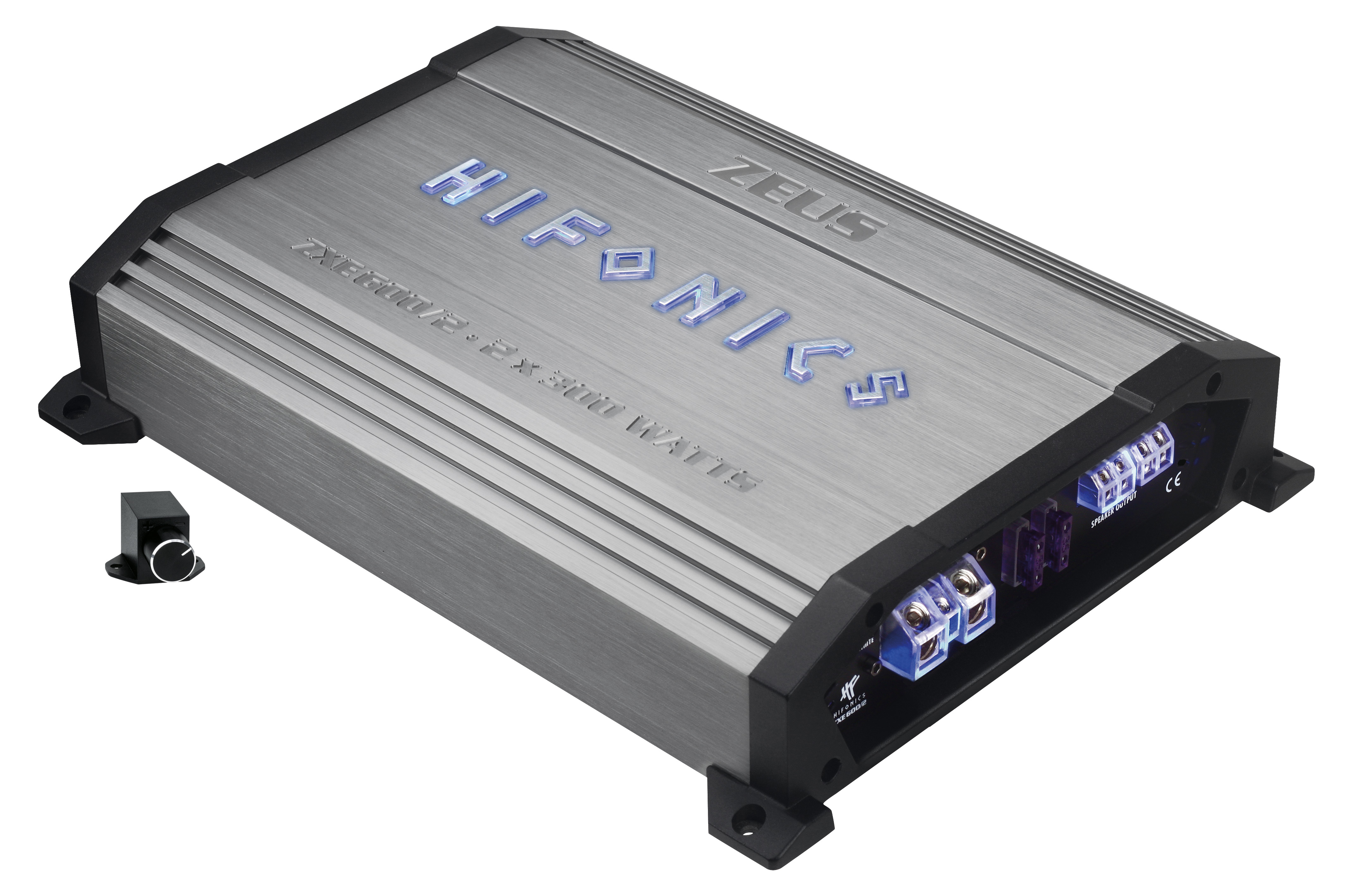 Hifonics ZXE 600/2 2-Kanal Class-AB Verstärker 600 Watt RMS inkl. Bass-Remote