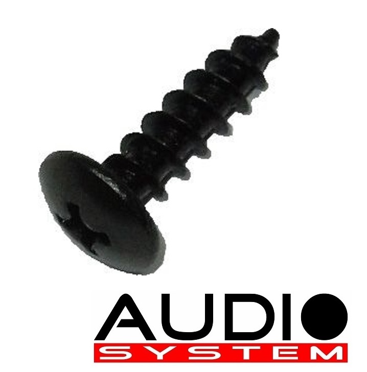 AUDIO SYSTEM SCREW 5x20 mm Linsenkopf-Schrauben in schwarz-eloxiert 100 Stück