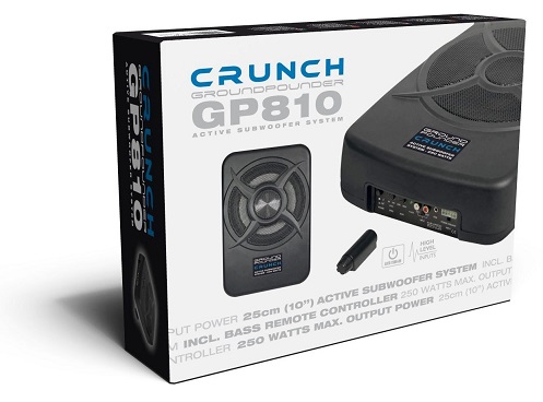 Crunch GP810 Aktivsubwoofer 25 cm Aktiv-Subwoofer-System 250 Watt Crunch GP 810 