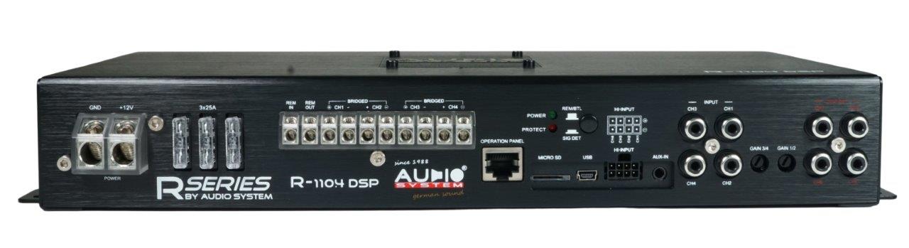 Audio System R-110.4 DSP-BT 4-Kanal DSP Verstärker mit 8-Kanal DSP und BT