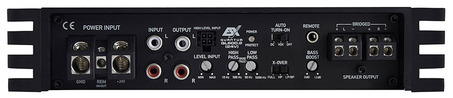 ESX QL600.2 24V QUANTUM Digital 2CH AMP 2-Kanal Class D Digital Verstärker 24 Volt