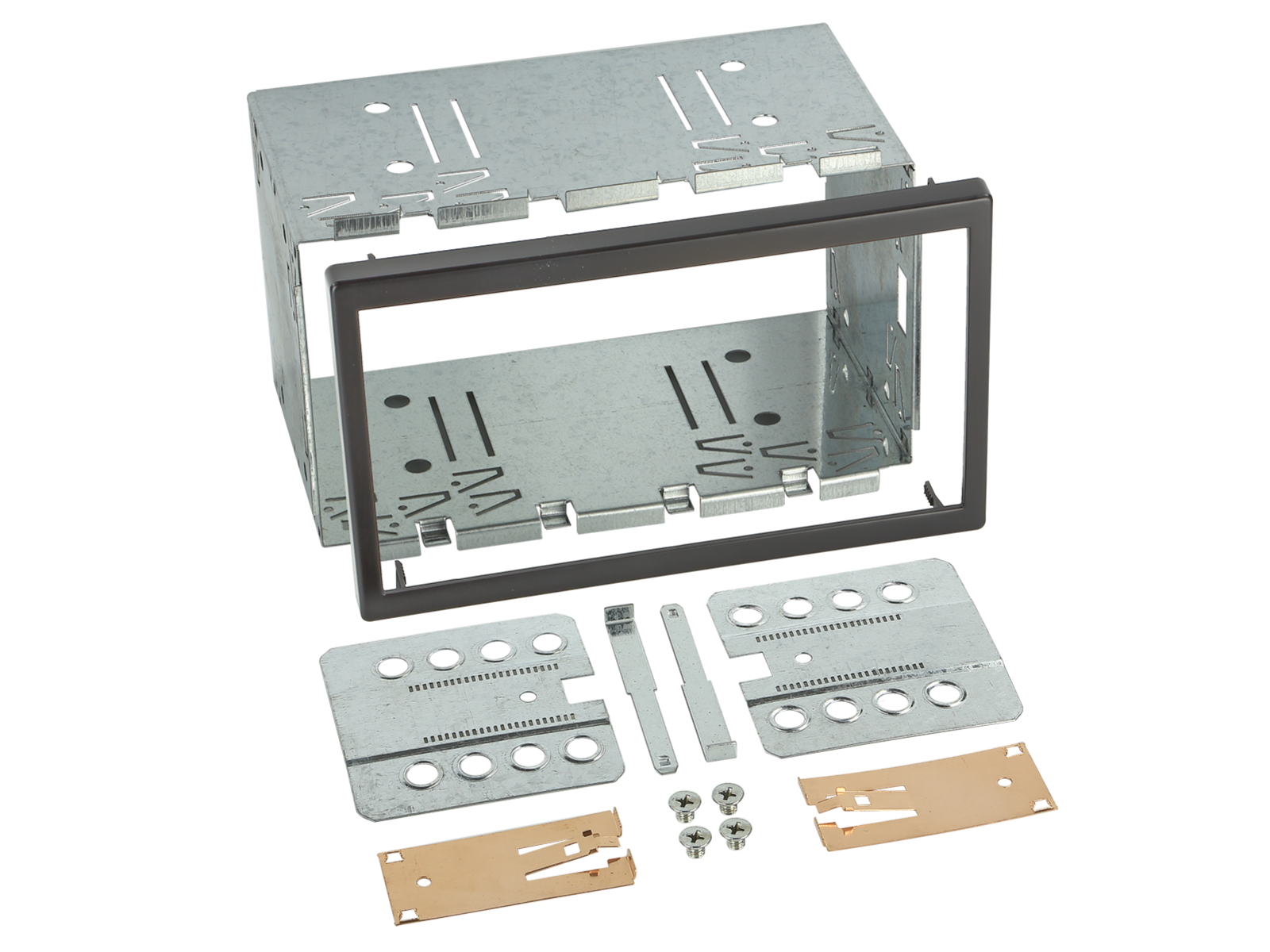 ACV 381320-00 2-DIN Radioeinbaublende Einbausatz universal für Citroen, Ford, Mercedes, Seat, Skoda, VW, Volvo