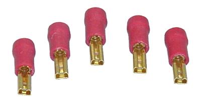 AIV 650 814 flat sleeve - 2.8 mm - Gold Plated - Red 