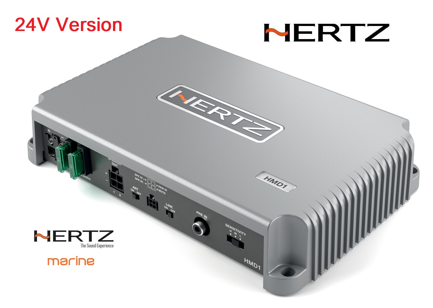Hertz HMD1 24V 1 Kanal Mono Verstärker für Boote Marine Outdoor Amplifier 24 Volt