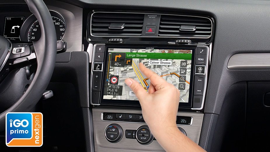 Alpine X903D-G7 9-Zoll Premium-Infotainment-System für Volkswagen Golf 7 mit Navigationssystem, Apple CarPlay und Android Auto Unterstützung 