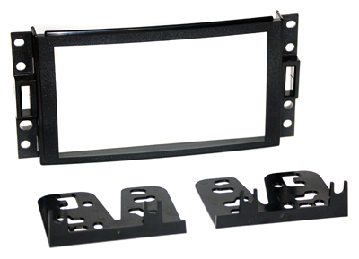 RTA 002.486-0 Double DIN mounting frame black ABS