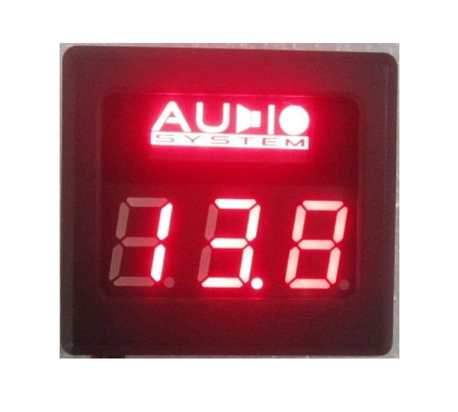 Audio System DVM12 Digitaler Voltmeter mit roter Beleuchtung