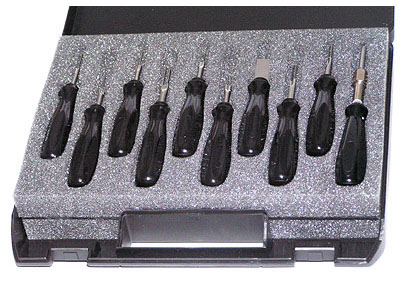 RTA 018.001-2 Range of Entriegelungswerkzeugen in case