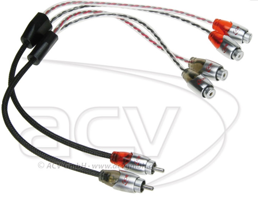 ACV 30.4990-201 RCA Y-adapter 1 male - 2 female 30cm - OVATION series
