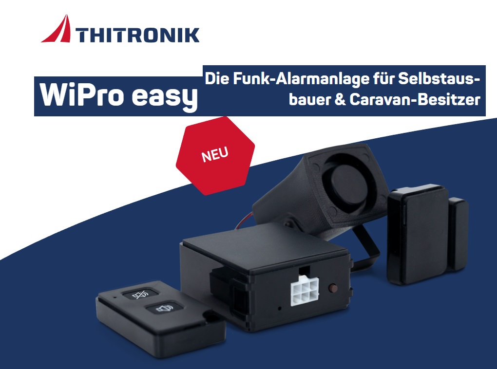 Thitronik WiPro Easy 105237 Funk Alarmanlage für Selbstausbauer & Caravan Besitzer