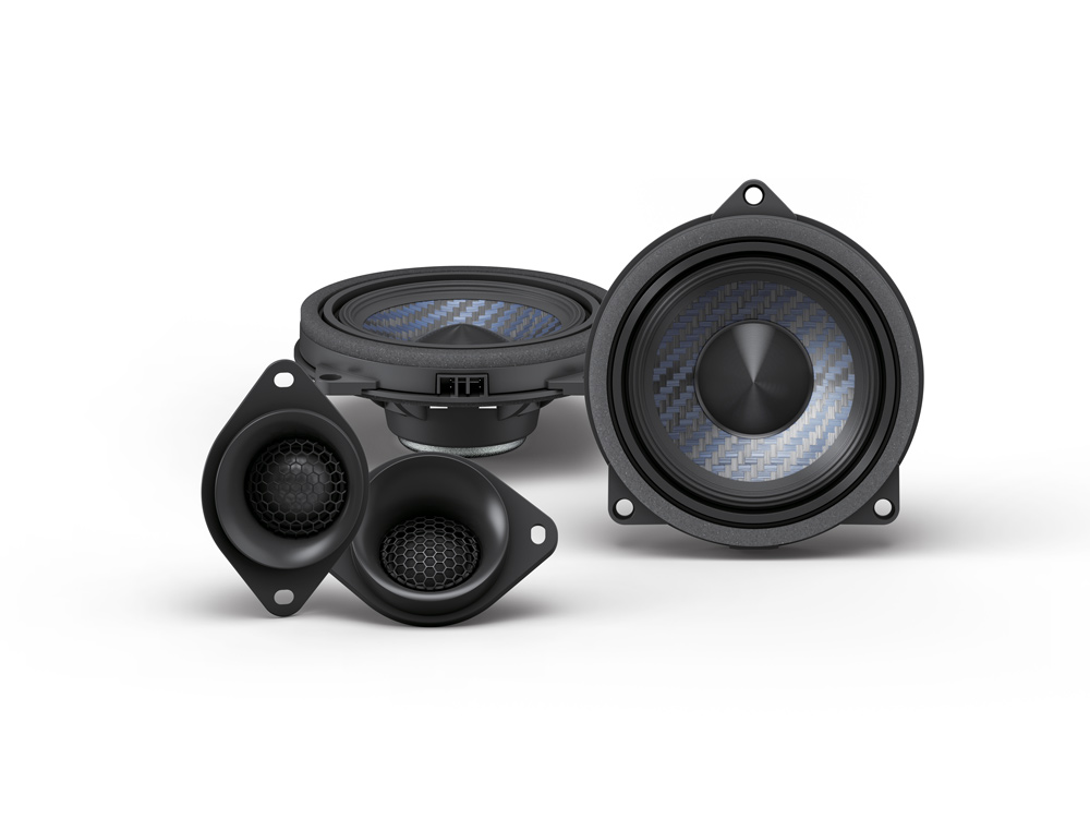 Alpine DP2-45C-B Premium Fronttür Lautsprecher kompatibel mit BMW F und G Serie (2018-2024) G20, G21, G80, G81, G22, G23, G26, G82, G83 