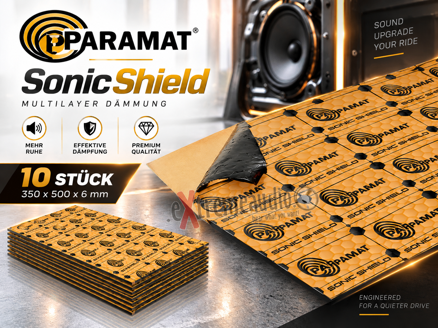 Paramat Sonic Shield Multilayer 350x500x6mm 10 Stück Matten Dämmung