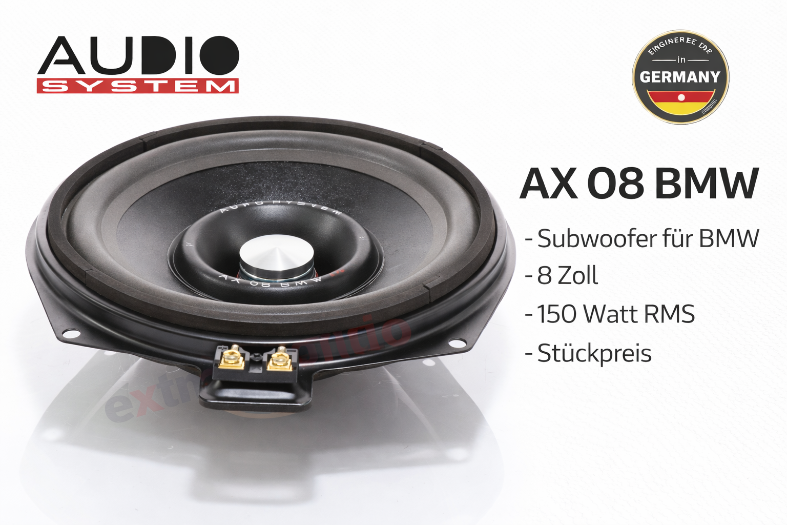 Audio System AX 08 BMW EVO 2 Subwoofer 20cm BMW E und F BMW Modelle Stückpreis