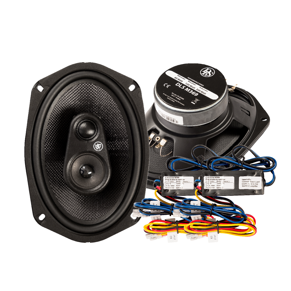 DLS M369 oval 6x9 3-Wege Koax Lautsprecher Set 250 Watt - 1 Paar   