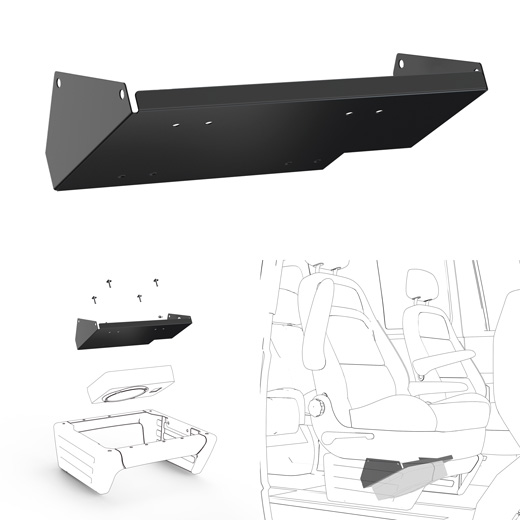 ETON UG VW T-SUB KIT Upgrade Plug and Play Metallhalter zur Montage eines USB 6 für VW T5 & T6 