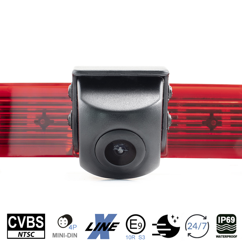 AMPIRE KVX-BERLINGO Kamera (CVBS), Einparkkamera Rückfahrkamera Citroen Berlingo 3, Peugeot Rifter, Opel Combo E, Fiat Doblo 3 (K9), Toyota Proace City   