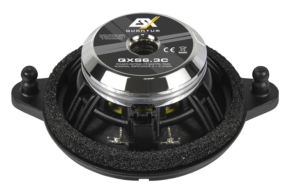 ESX QUANTUM QXS6.3C 2-Wege Lautsprecher System mit Centerspeaker kompatibel für Mercedes-Benz Sprinter VS30, W907, W910 ab 2018