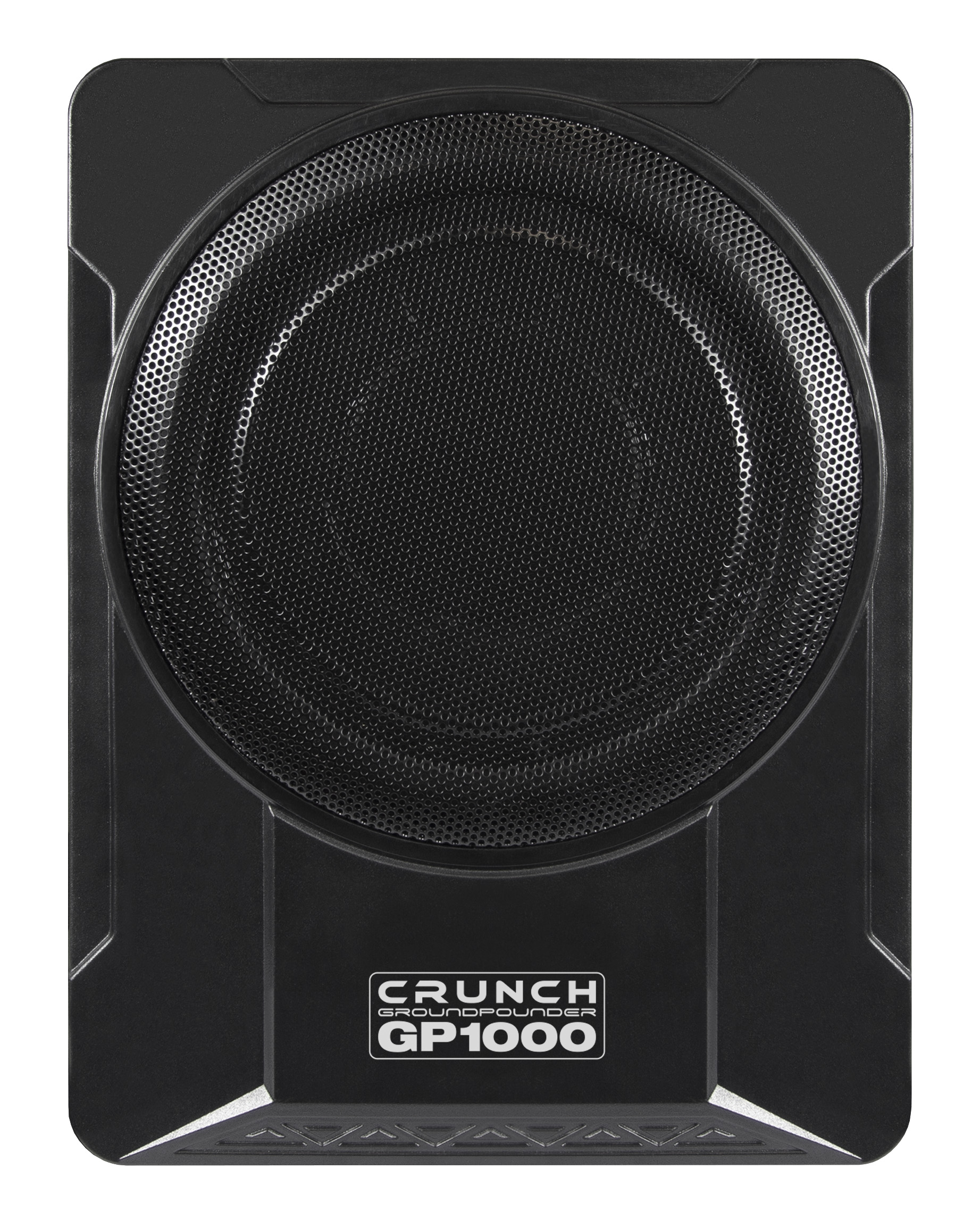 Crunch GP1000 25 cm (10“) aktiv Untersitz Subwoofer 100 Watt RMS mit Bass Fernbedienung