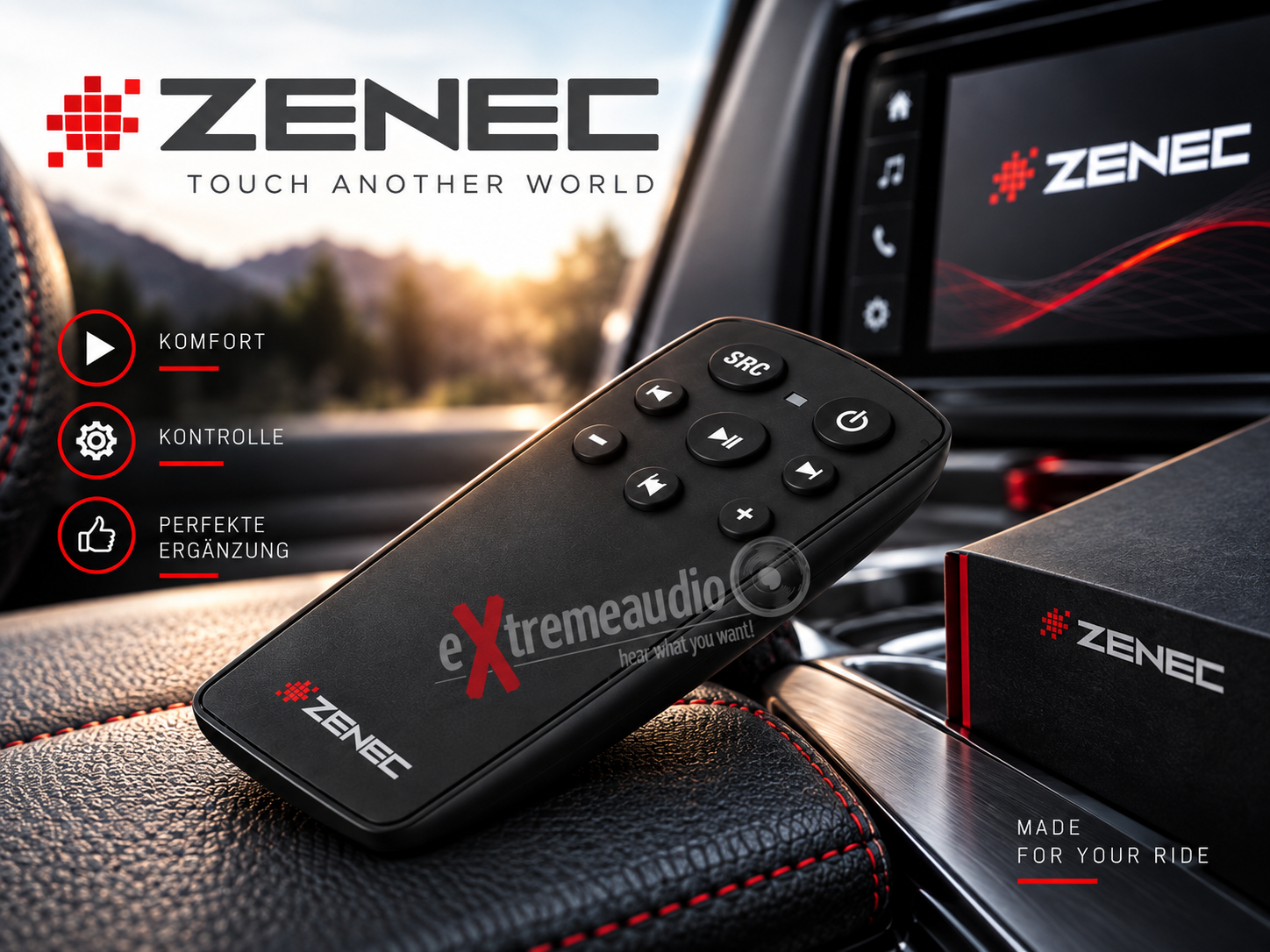 ZENEC Z-EACC-RC1 IR-Fernbedienung Maxi IR Remote mit erhöhter Reichweite 