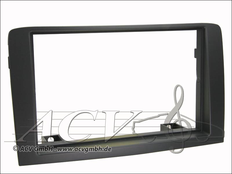 Fiat Idea double DIN radio bezel gray 