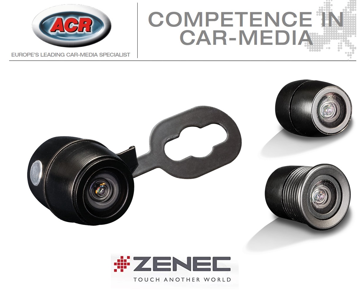 ZENEC ZE-RVC125MT Universalkamera - Rear View Camera mit nur 12 mm Durchmesser 