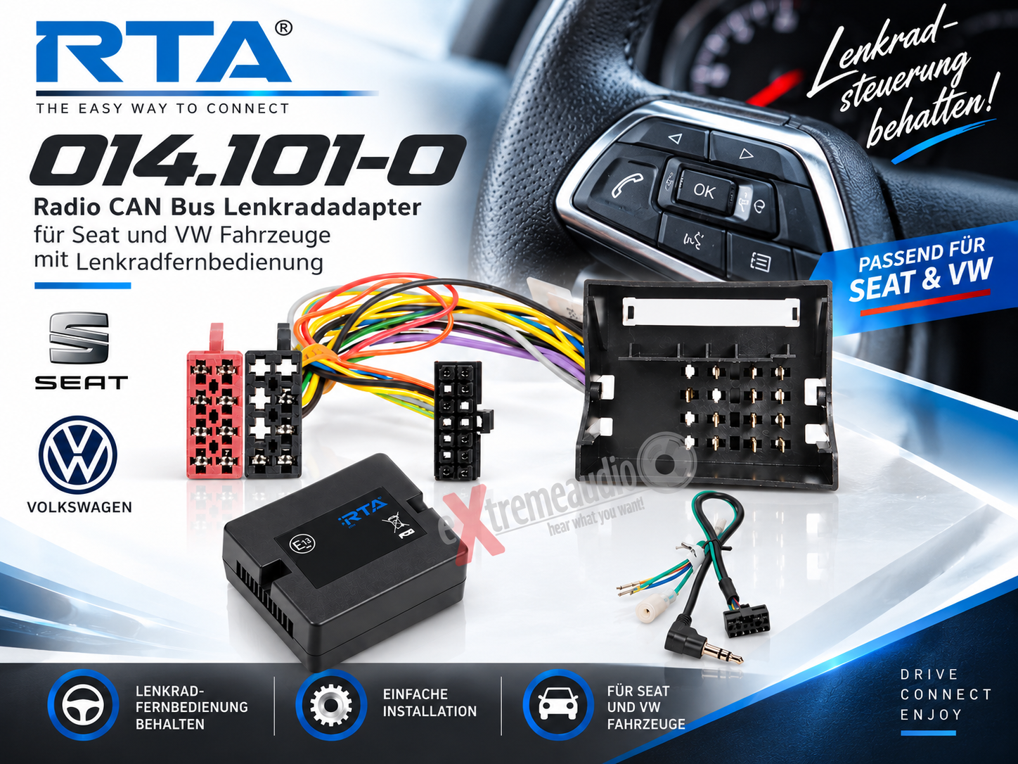 RTA 014.101-0 Steering wheel adapter for models with CAN bus control 