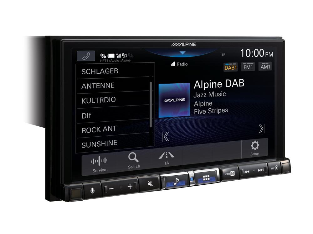 Alpine iLX-705DM 2-DIN Autoradio, Digital Media Station mit 7-Zoll-Touchscreen, DAB+, Apple CarPlay und Android Auto