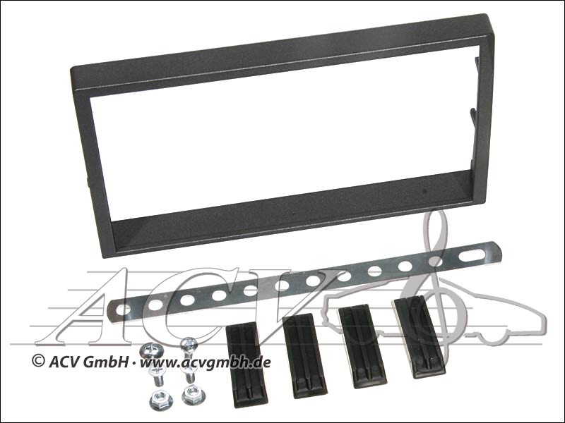 Double-DIN installation caoutchouc kit tactile SsangYong Kyron 