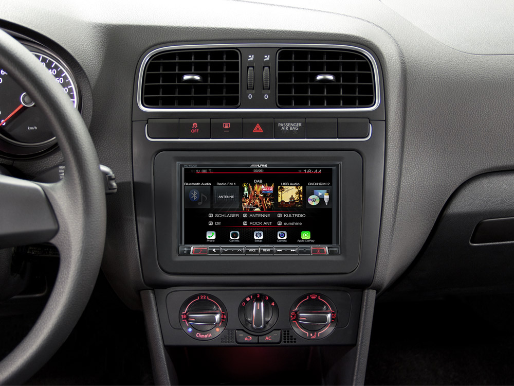 Alpine INE-W720DM DAB+ Autoradio mit kapazitivem 7-Zoll Display, Apple CarPlay und Android Auto, Bluetooth, HDMI