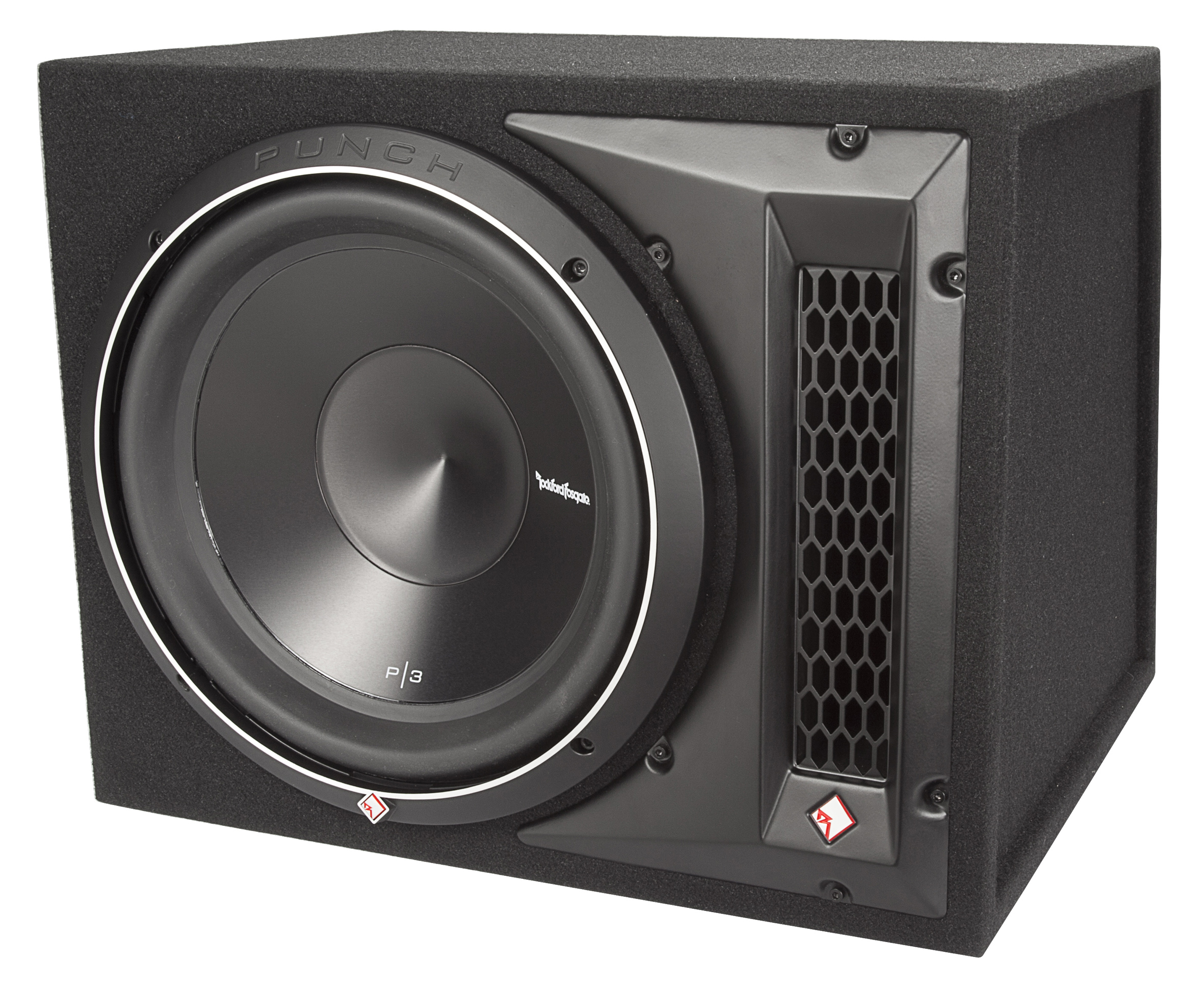 Rockford Fosgate P3-1X12 Subwoofer Bassreflexbox mit P3D2-12 Woofer Punch P3 Series 30 cm (12") 600 Watt RMS 