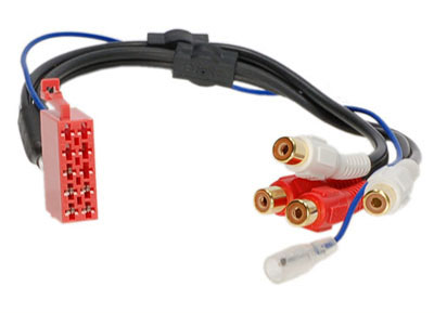RTA 003.021-0 Adapter, Low Level, ISO 10-poliger Stecker auf 4 Chinch Buchsen