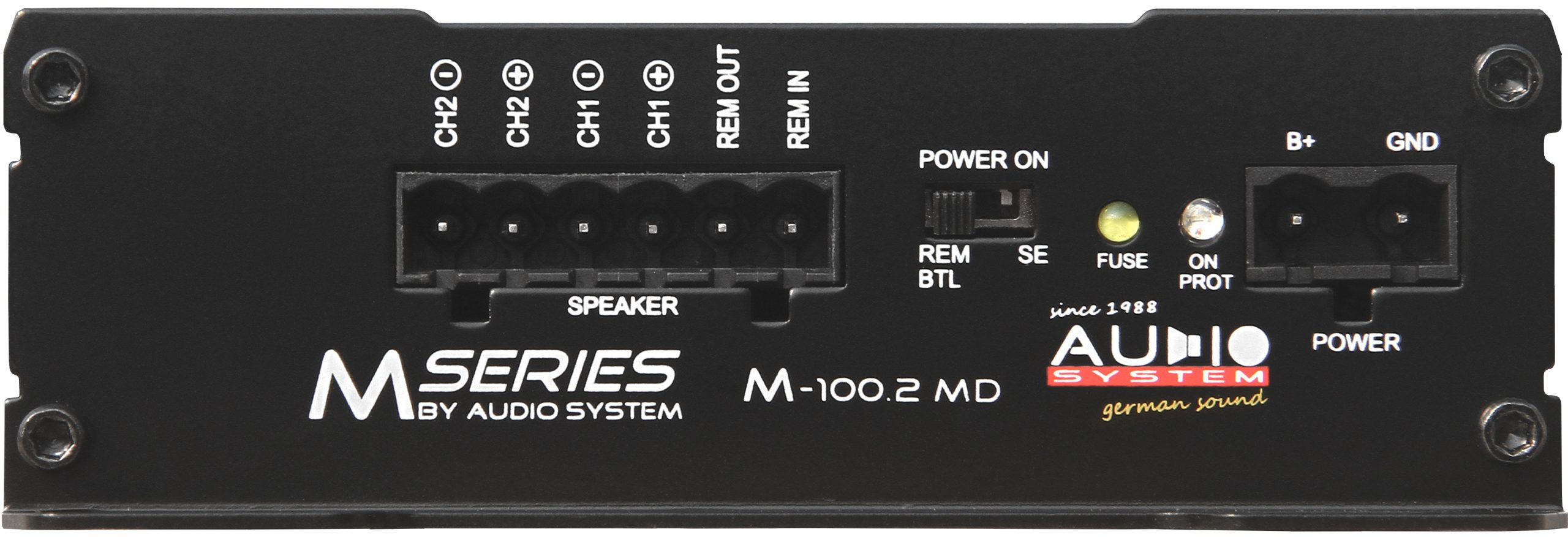 Audio System M-100.2 MD M-SERIES 2-Kanal MIKRO-Digital-Endstufe Amplifier 300 Watt RMS