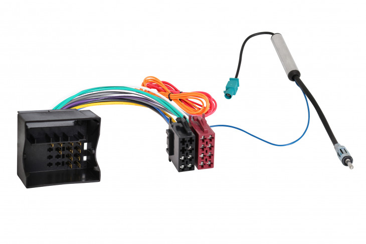 RTA 004.281-0 ISO Adapterkabel mit Phantomspeisung fahrzeugspezifisch kompatibel mit Citroen, Fiat, Lancia, Peugeot, Toyota Fahrzeuge