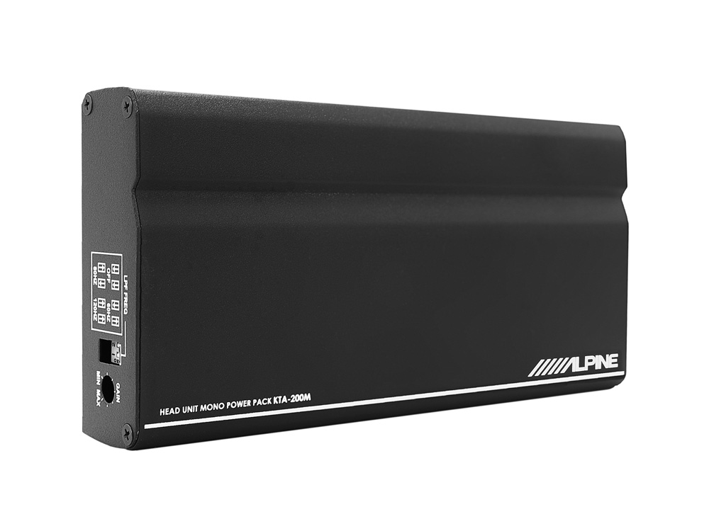 Alpine KTA-200M Class-D Digital Mono 1-Kanal Verstärker Power 1x 400 Watt