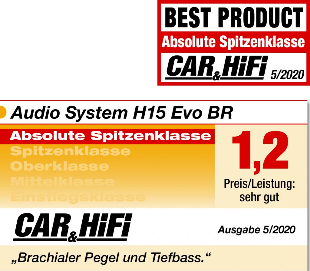 Audio System H 15 EVO H-EVO SERIES SPL Woofer 38cm SPL Power-Subwoofer 