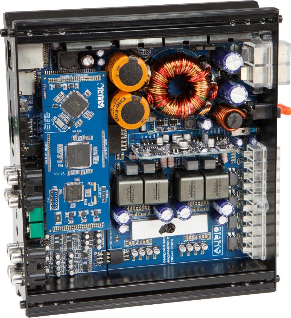 Audio System X-80.4 DSP 4-Kanal Digitaler Hochleistungs-Verstärker mit 8-Kanal DSP