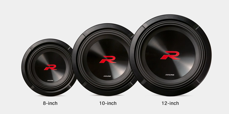 Alpine R2-W8D2 Subwoofer 20 cm (8-Zoll) R-Series