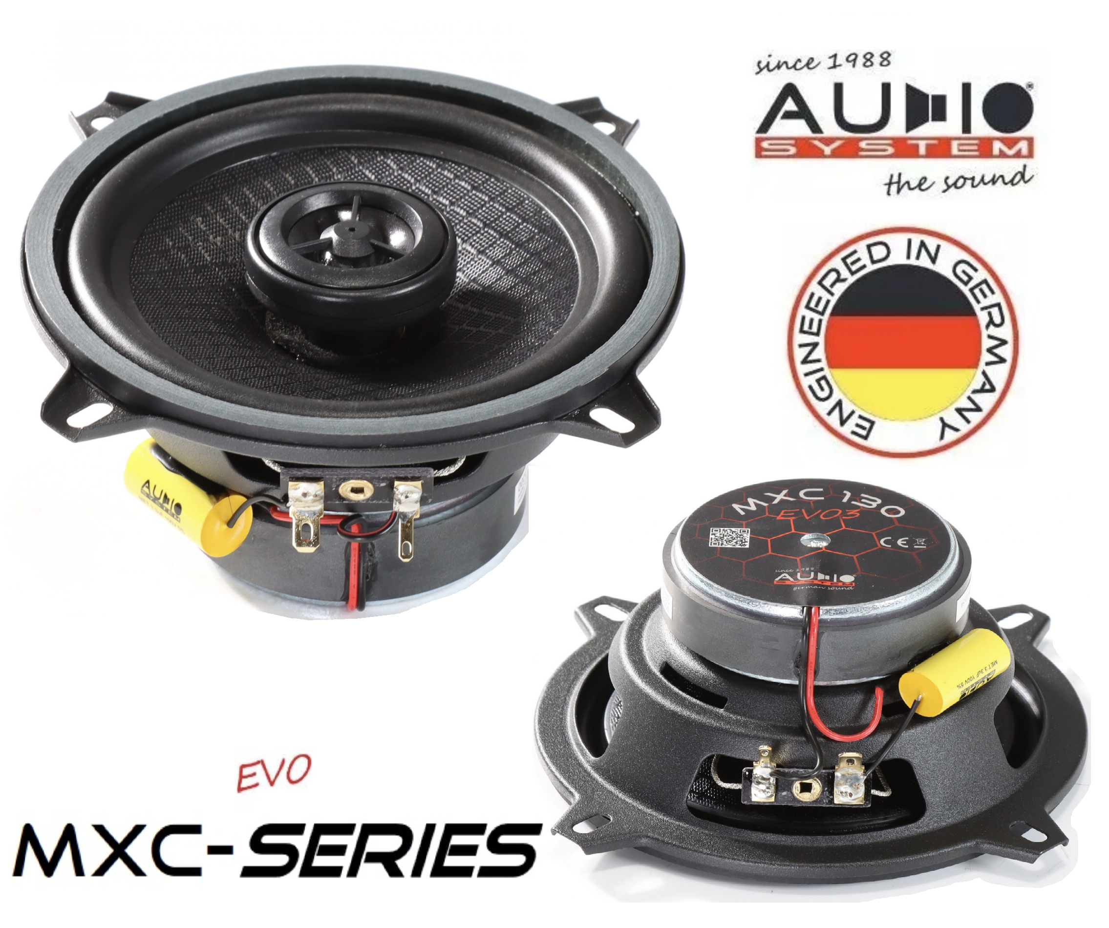 Audio System MXC130 EVO3 2-Wege Koaxial 13 cm (5.25") Lautsprecher - 1 Paar