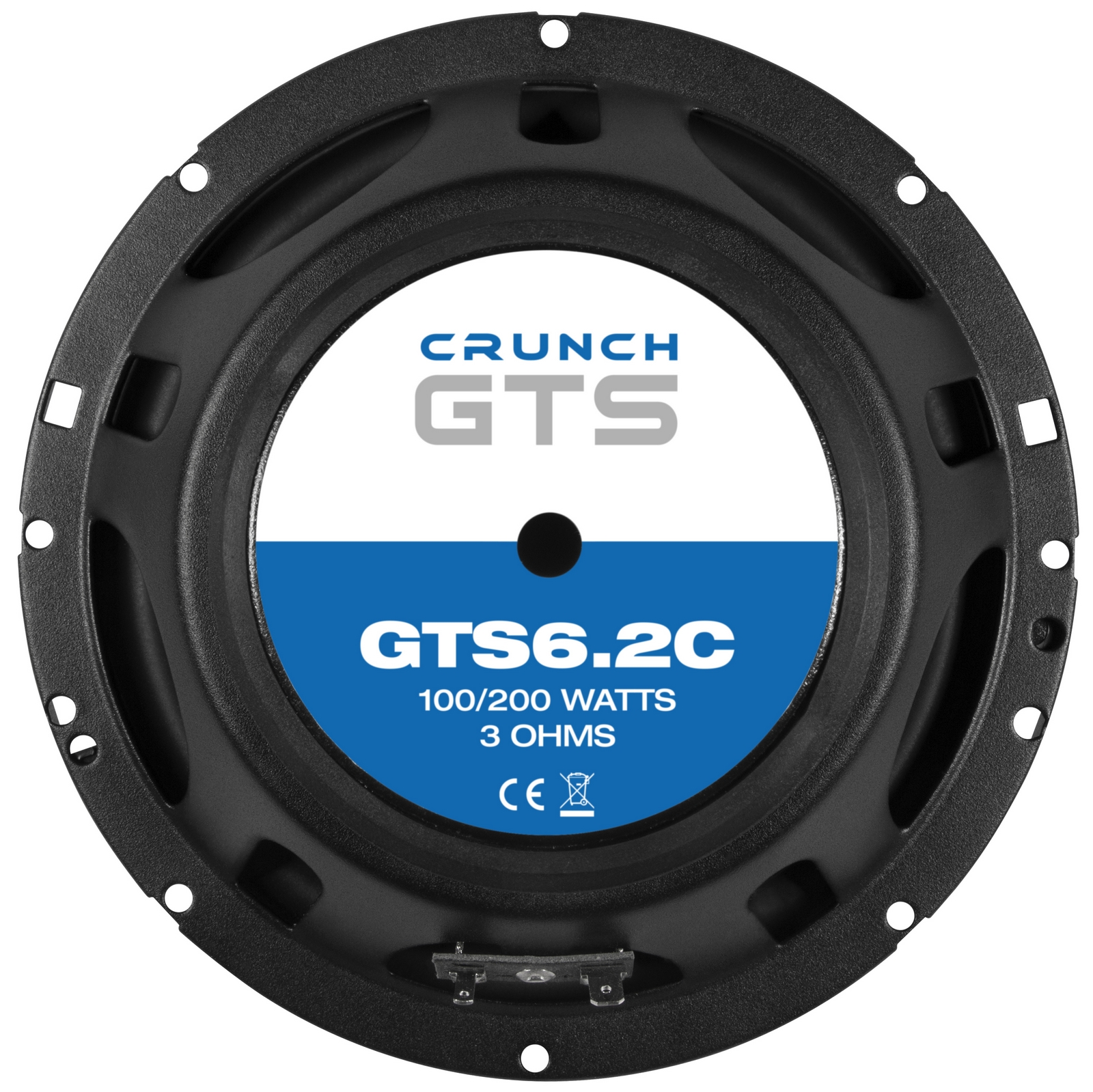 CRUNCH GTS-6.2C 2-Wege Kompo Lautsprecher System 200 Watt 16,5 cm 
