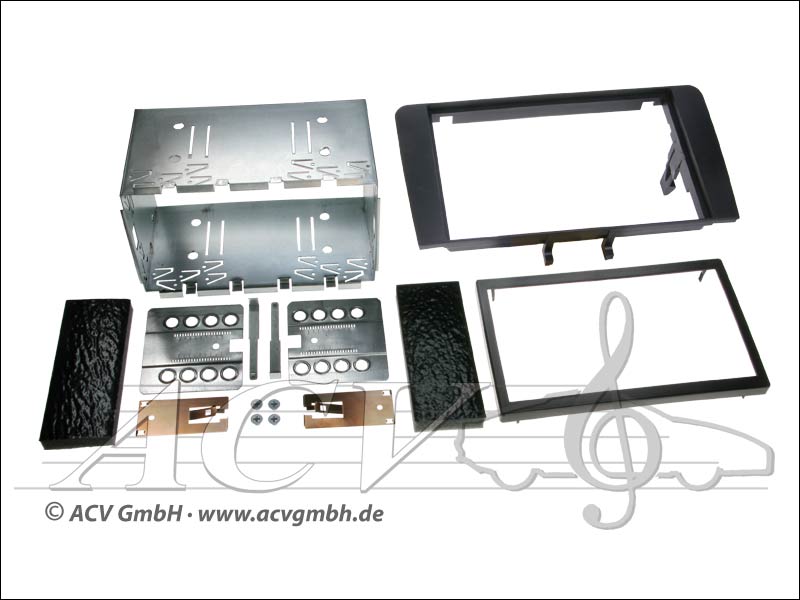 Doppel-DIN Einbaukit Rubber Touch Audi A3 (Symphony Radio)