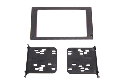 RTA 002.224-0 Double DIN cadre de montage, la version ABS noir