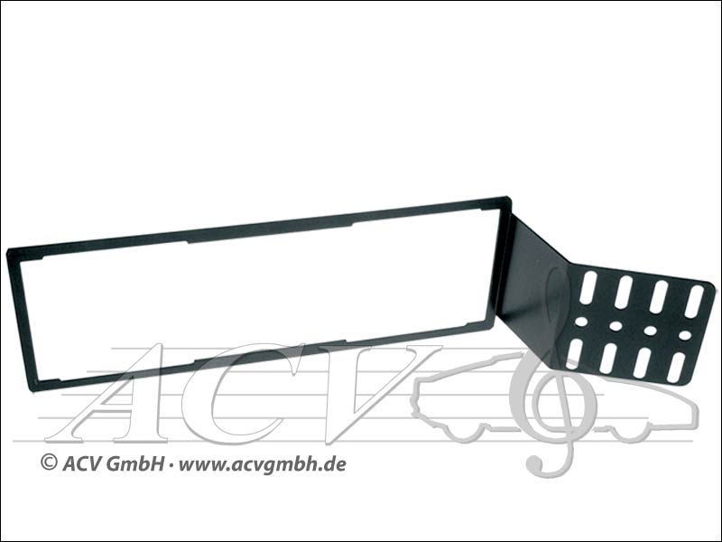 ACV 281000-02 Universalhalter ISO (schwarz) 1-DIN Universalhalterung 1-ISO Einbauausschnitt