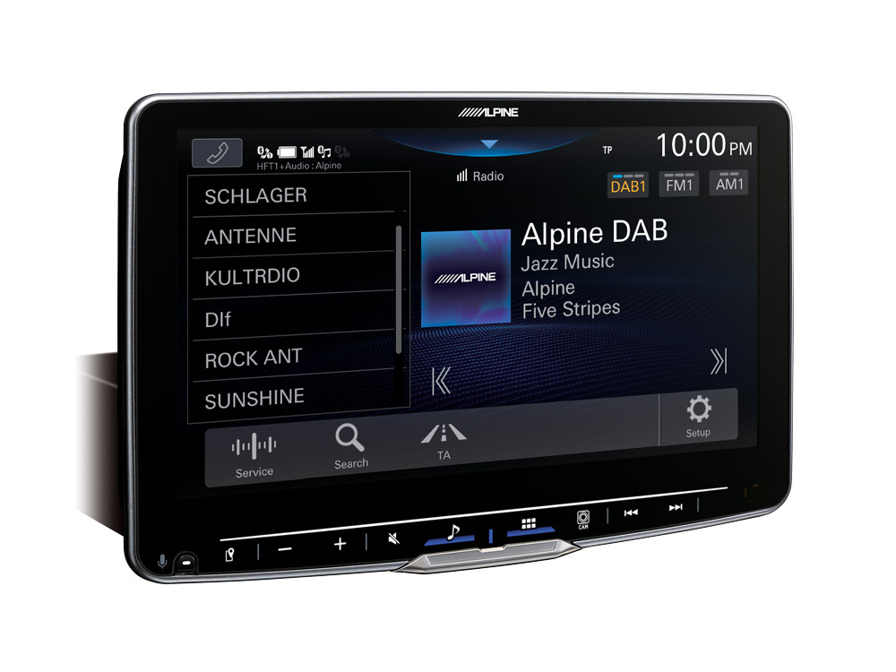 Alpine iLX-F905DU8S Autoradio 9-Zoll Touchscreen, schwenkbares Display, DAB+, 1-DIN-Einbaugehäuse für Fiat Ducato III Version 8 ab 2022
