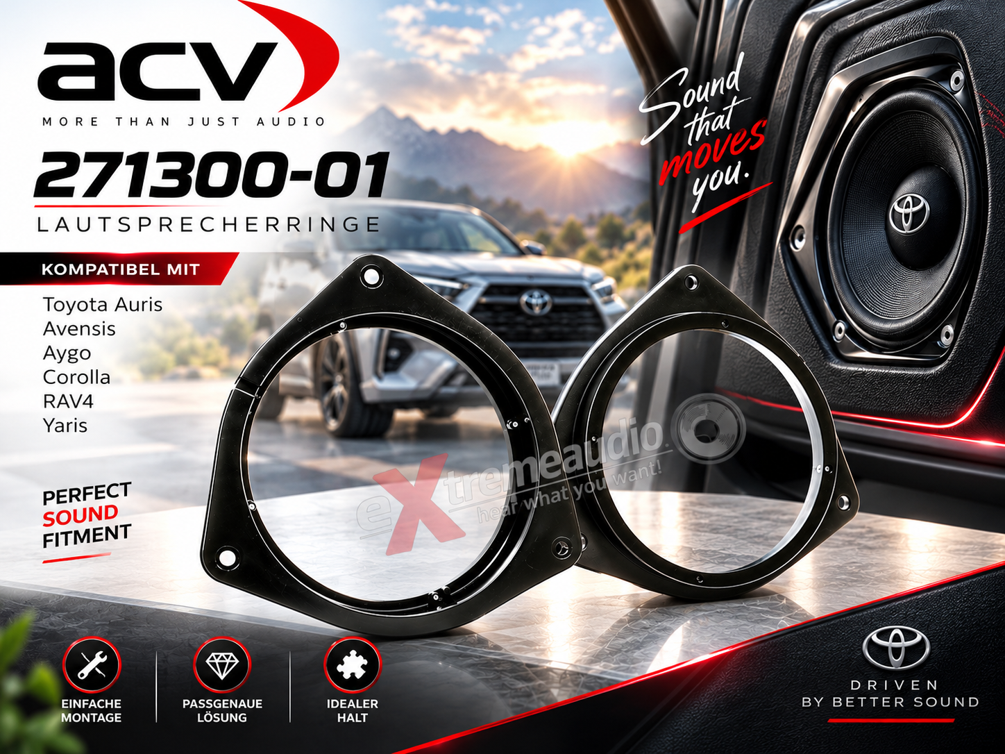 ACV 271300-01 Speaker Adapter Ø165mm 